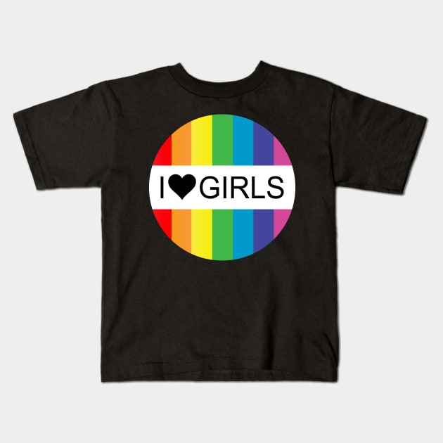 i heart girls Kids T-Shirt by chromatosis